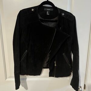 Forever 21 suede black jacket